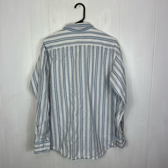 Levi’s Oversized Striped Button Down Shirt Sz M - Picture 5 of 7